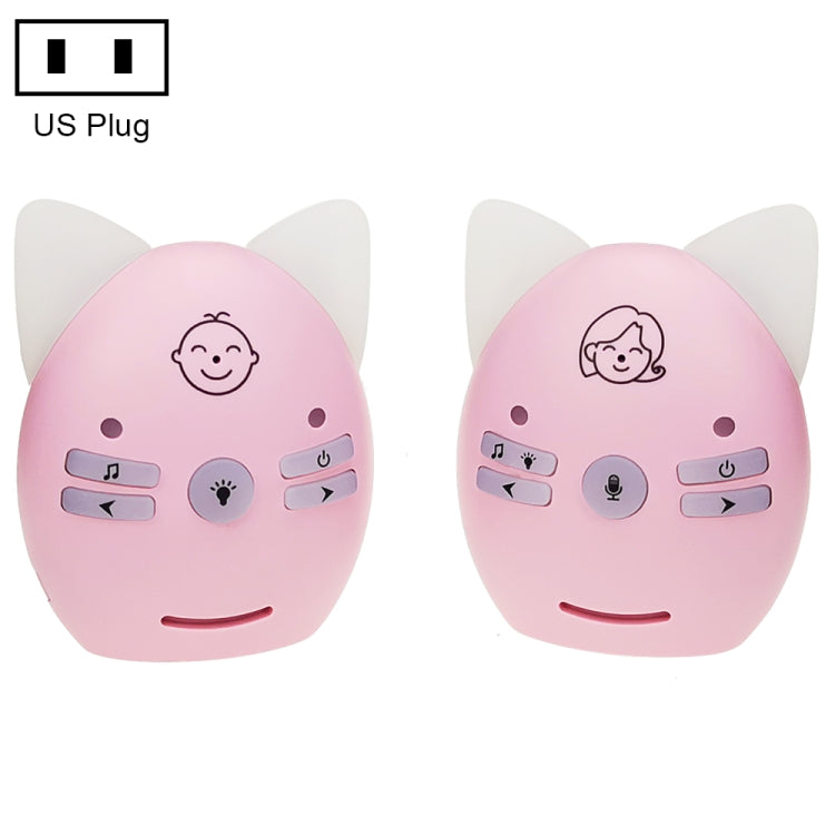 Wireless Audio Baby Monitor Support Voice Monitoring + Intercom + Night Light without Battery, US Plug, UK Plug, EU Plug, AU Plug Wireless Audio Baby Monitor Support Voice Monitoring + Intercom + Night Light without Battery, US Plug, UK Plug, EU Plug, AU Plug